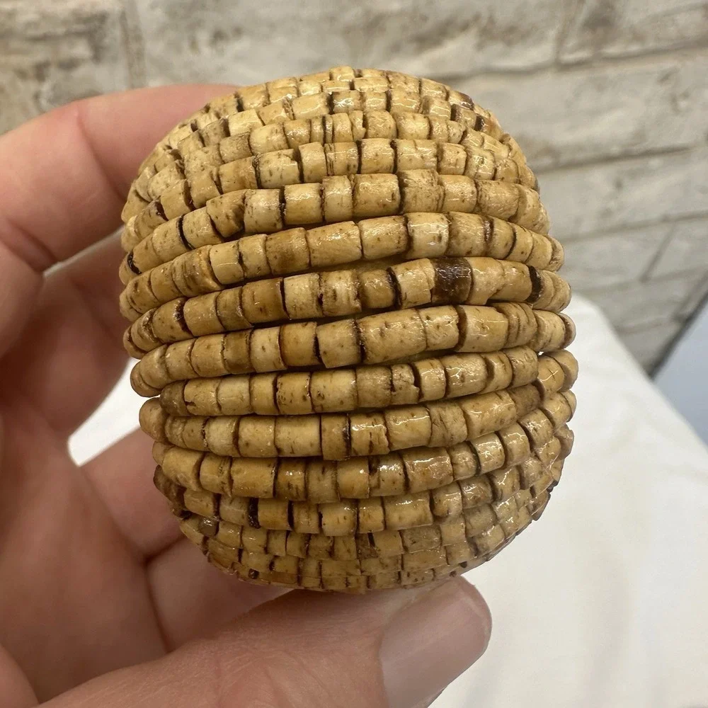 Napkin Rings Natural Mini Wood Beads Set Of 8 Dining Table Decor Boho Rustic